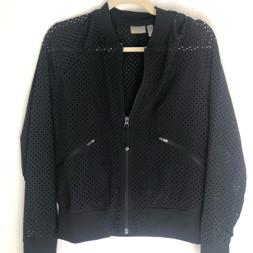 Zella Mesh Bomber Jacket